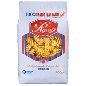 RUSSO PASTA DI SEMOLA SPECIALITÀ GR.500 FUSILLONI