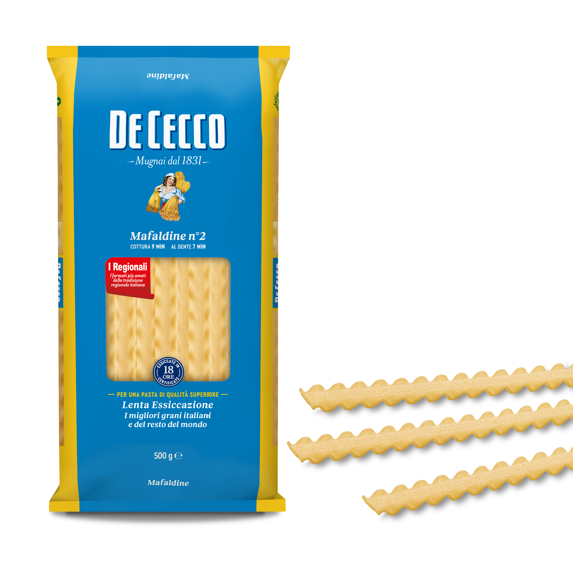 DE CECCO PASTA DI SEMOLA GR.500 Mafaldine n° 2