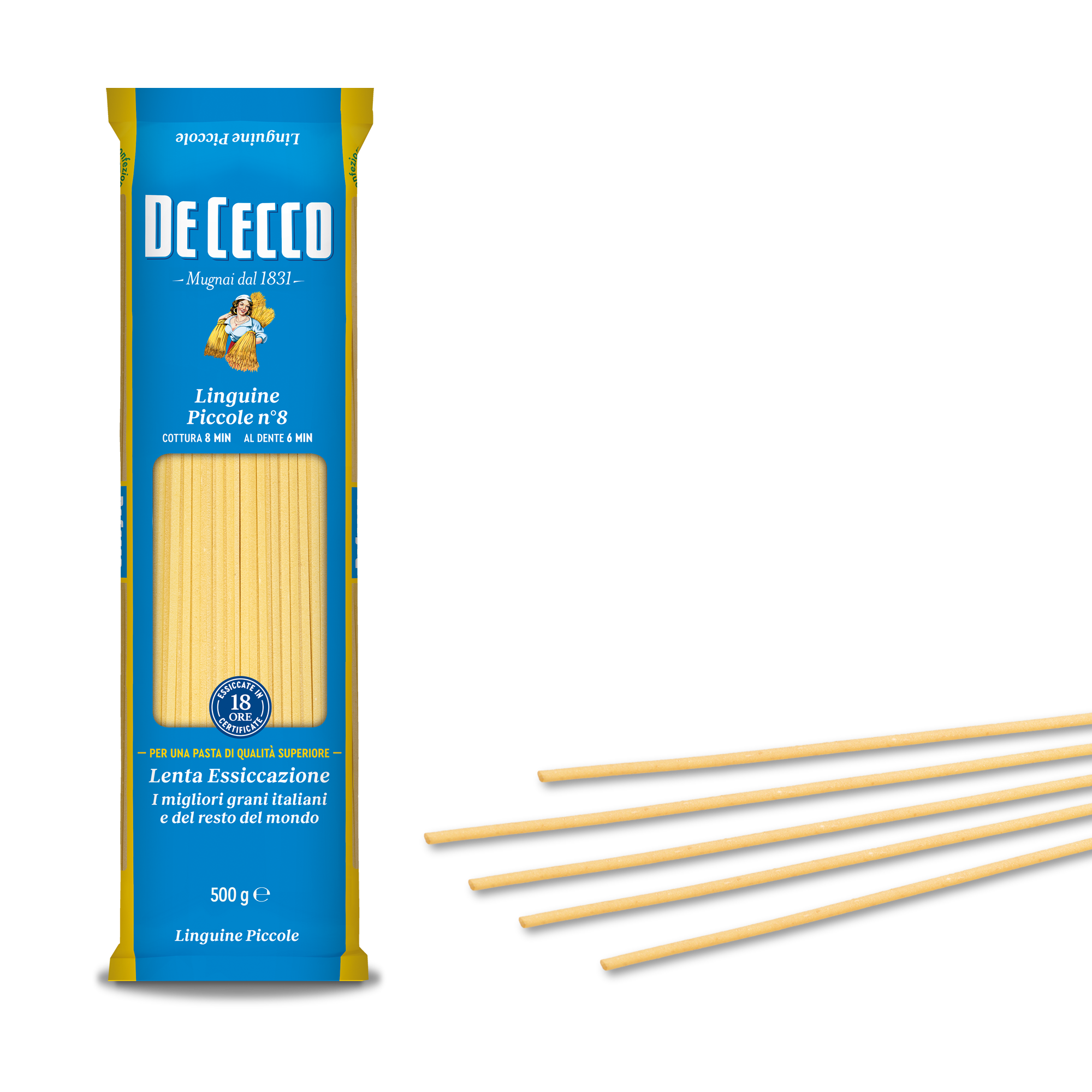DE CECCO PASTA DI SEMOLA GR.500 Linguine Piccole n° 8