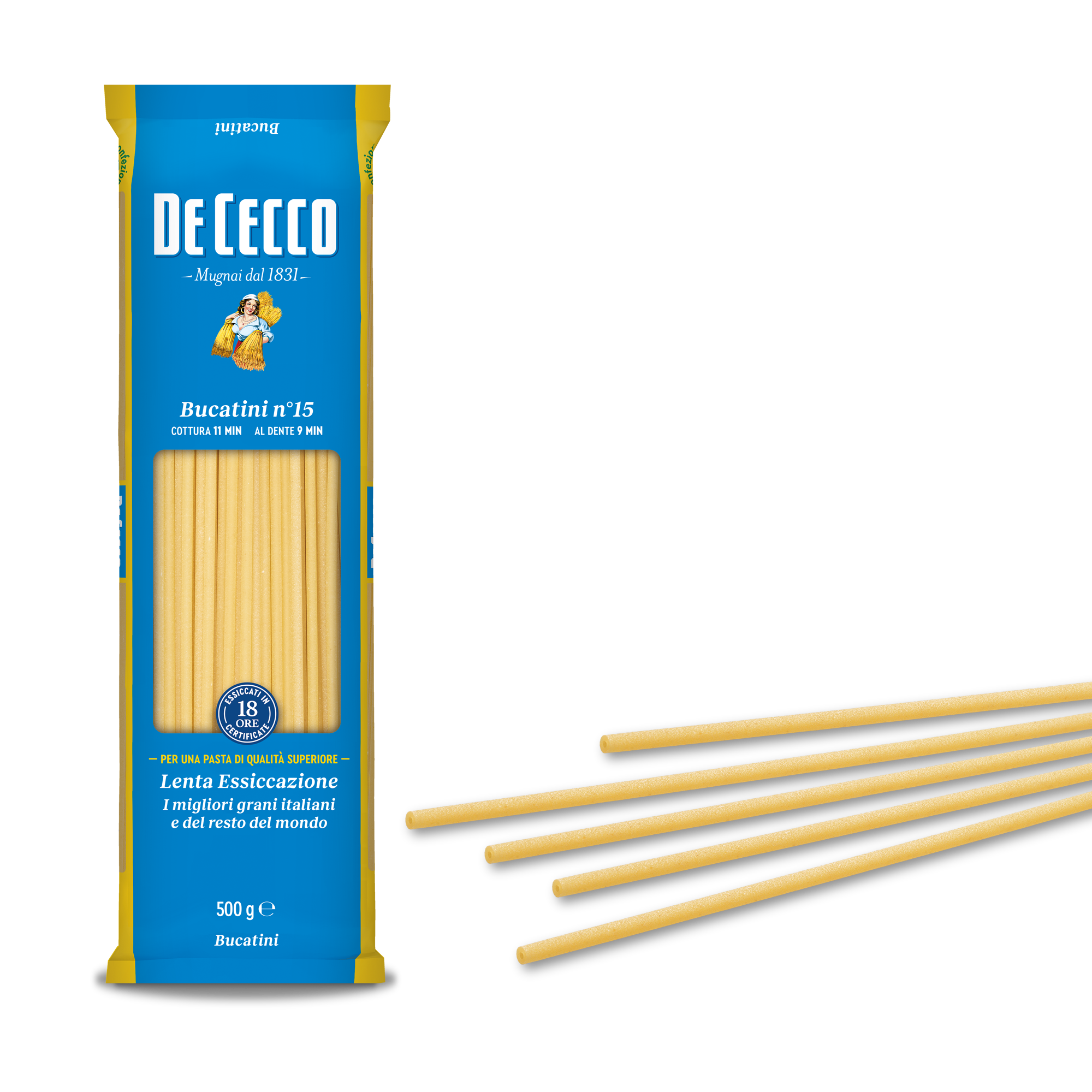 DE CECCO PASTA DI SEMOLA GR.500 Bucatini n° 15