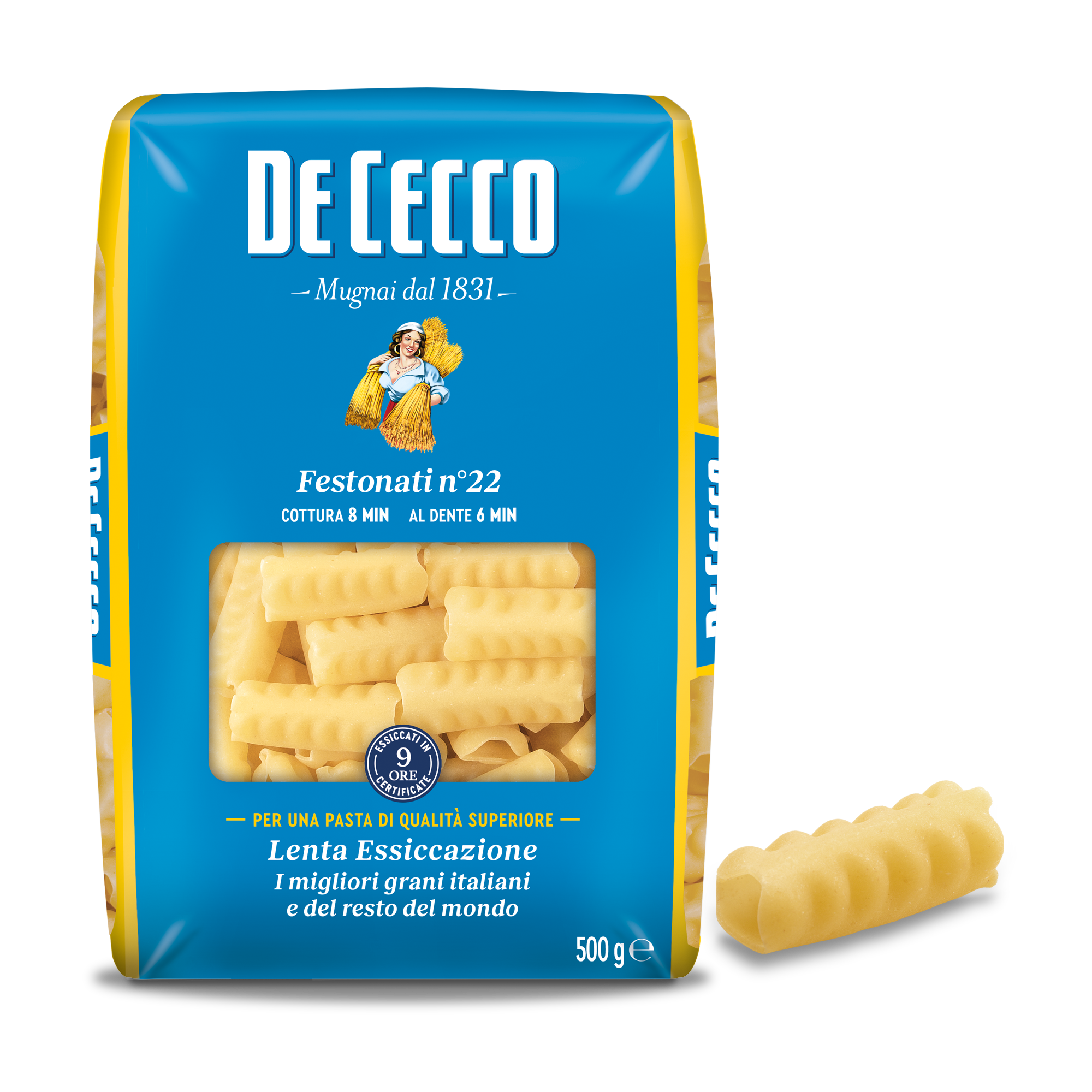 DE CECCO PASTA DI SEMOLA GR.500 Festonati n° 22