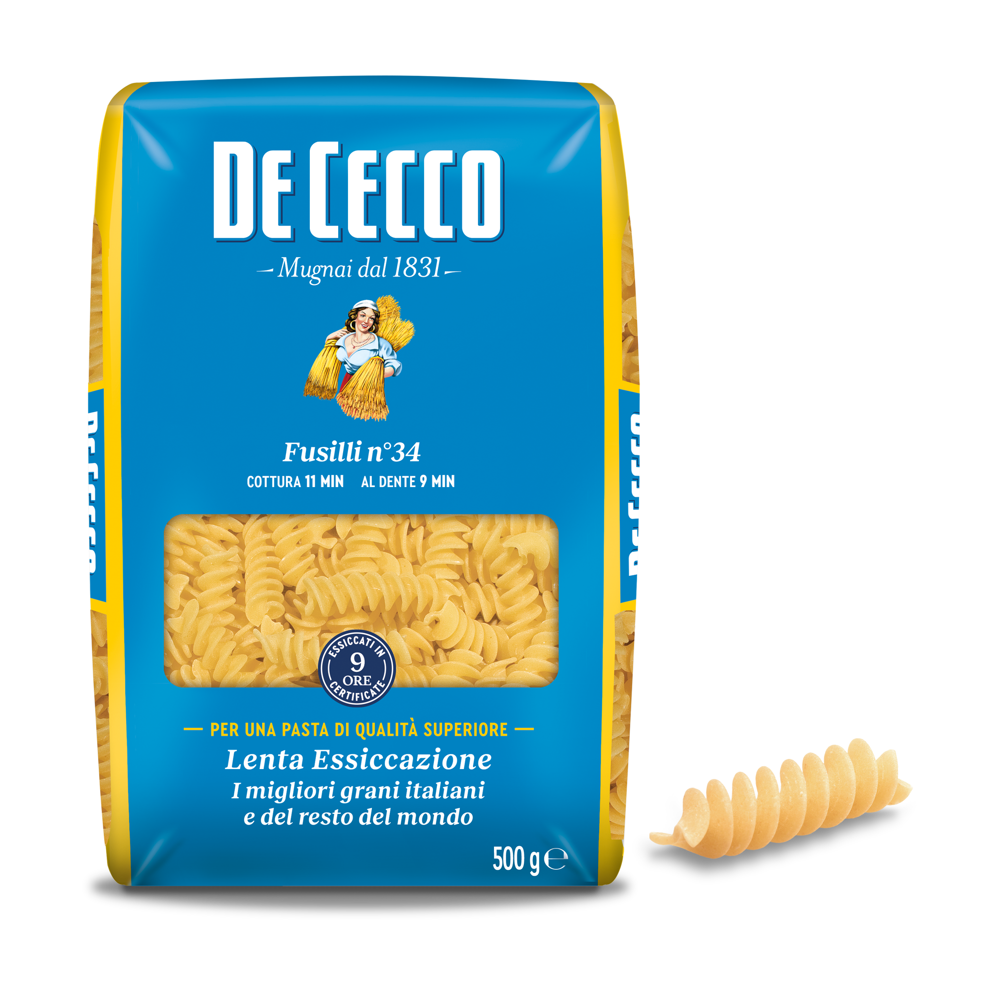 DE CECCO PASTA DI SEMOLA GR.500 Fusilli n° 34