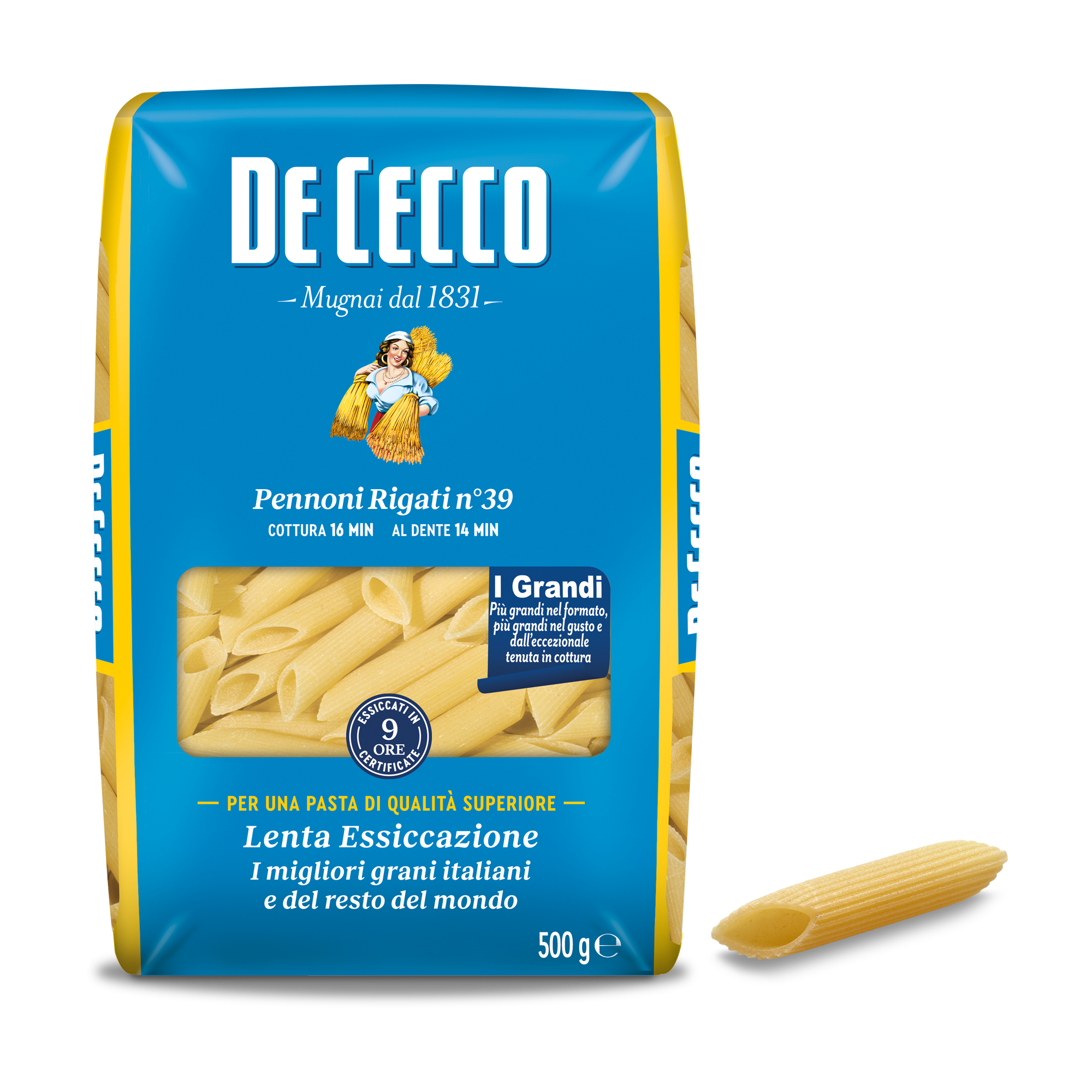 DE CECCO PASTA DI SEMOLA GR.500 Pennoni Rigati n° 39