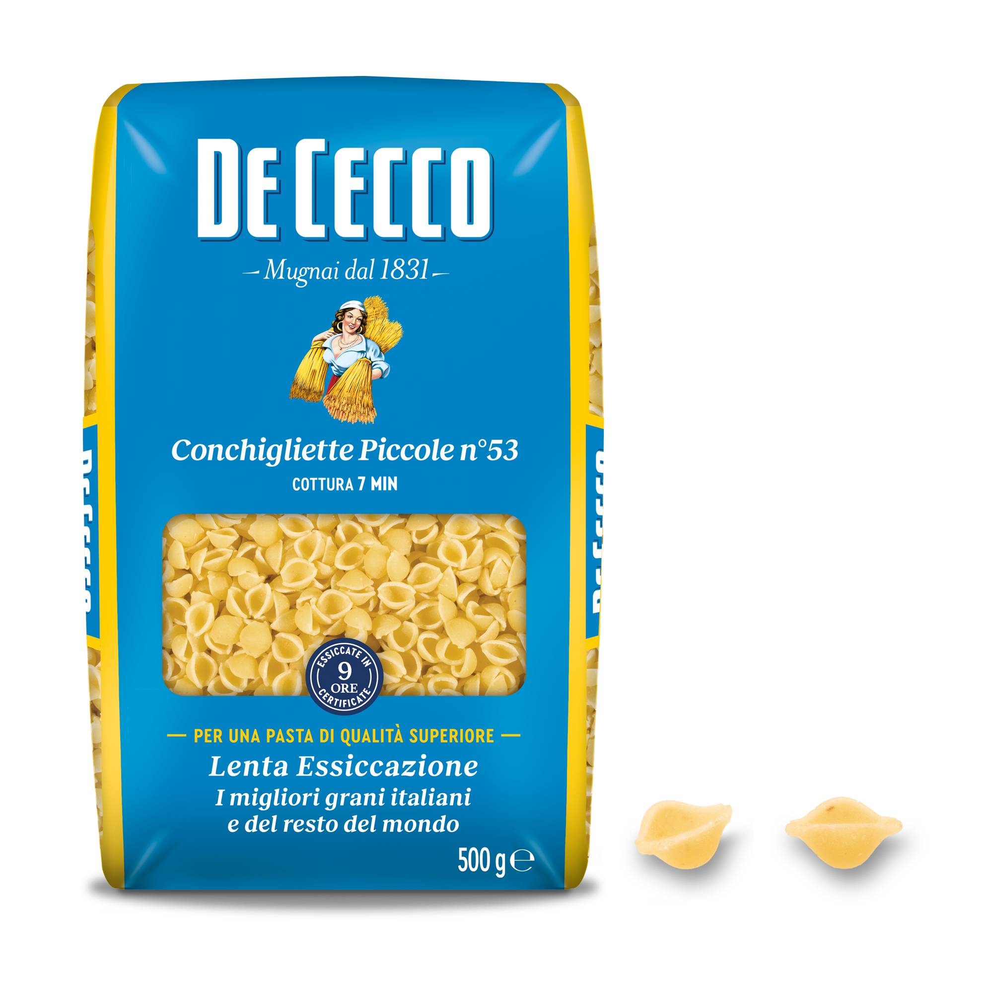 DE CECCO PASTA DI SEMOLA GR.500 Conchigliette Piccole n° 53
