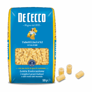 DE CECCO PASTA DI SEMOLA GR.500 Mezzi Tubetti Lisci n° 62