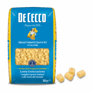 DE CECCO PASTA DI SEMOLA GR.500 Mezzi Tubetti Lisci n° 63