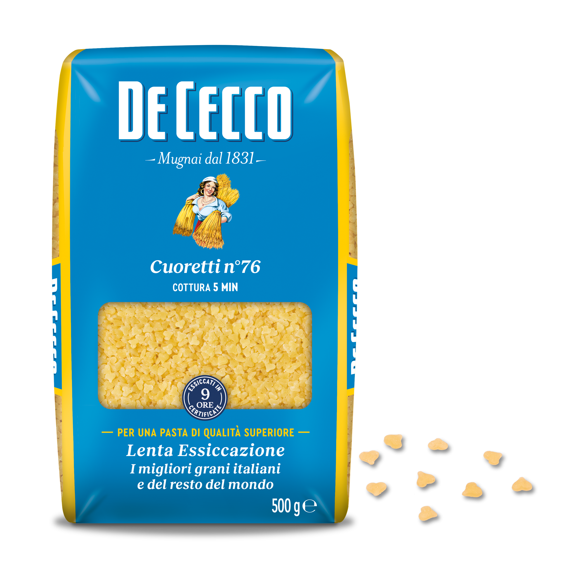 DE CECCO PASTA DI SEMOLA GR.500 Cuoretti n° 76