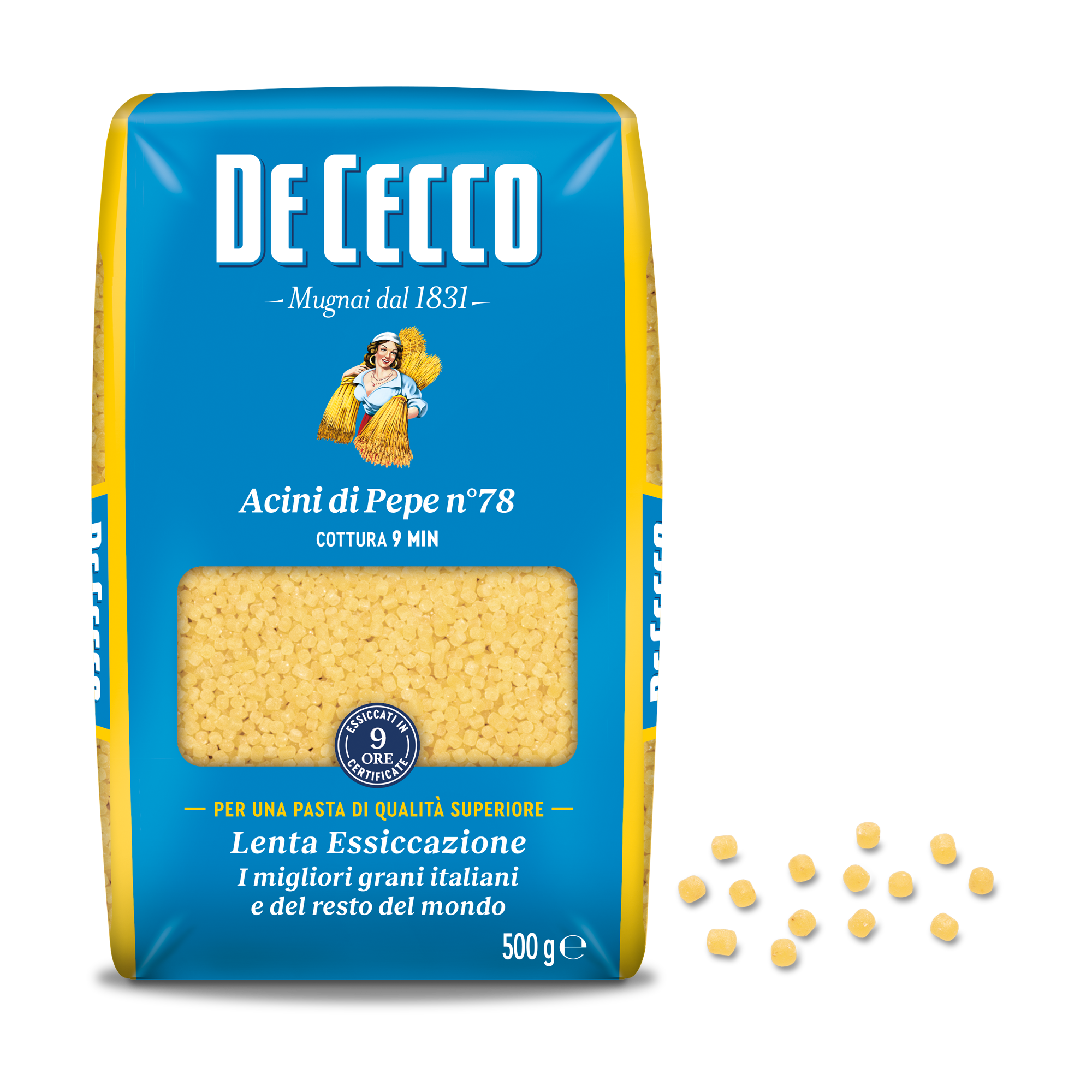 DE CECCO PASTA DI SEMOLA GR.500 Acini di Pepe n° 78