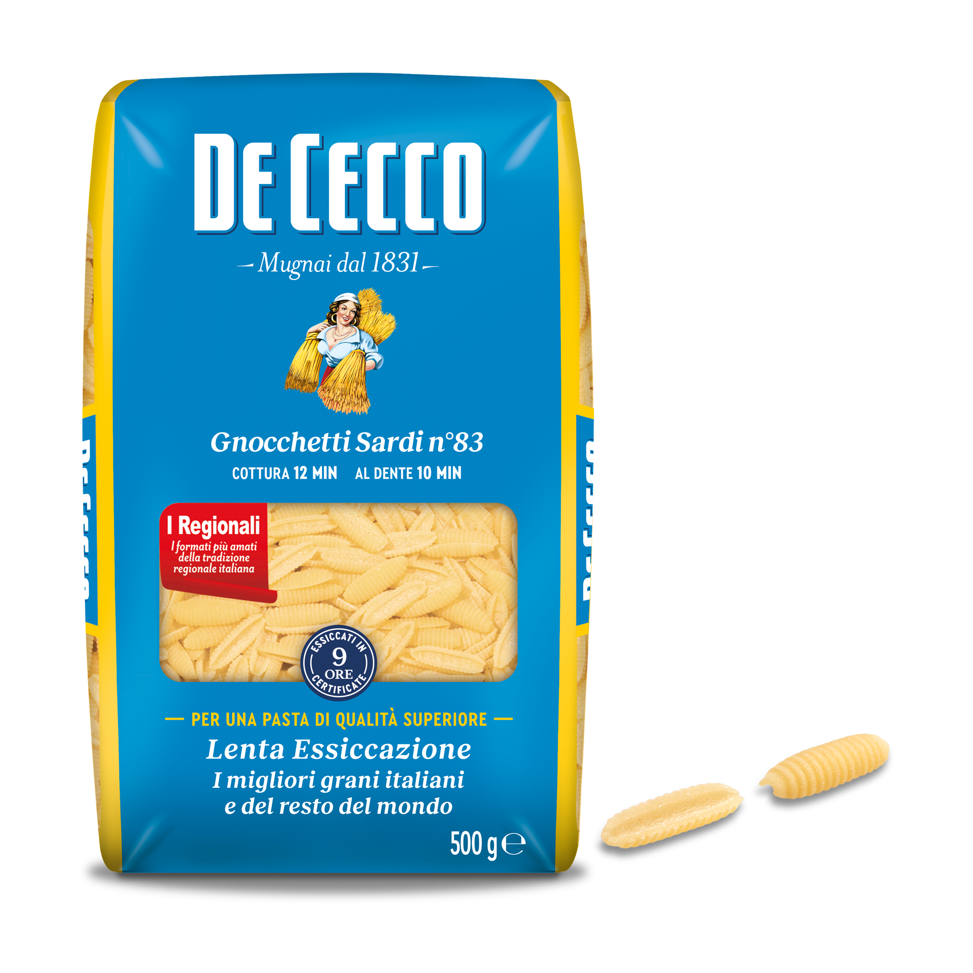 DE CECCO PASTA DI SEMOLA GR.500 Gnocchetti Sardi n° 83