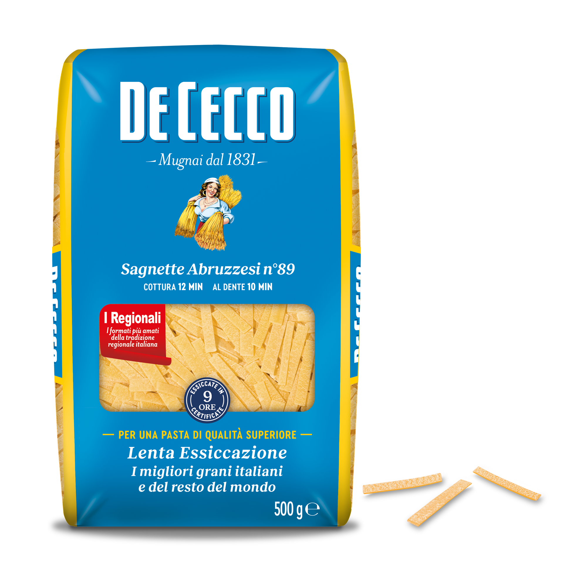 DE CECCO PASTA DI SEMOLA GR.500 Sagnette Abruzzesi n° 89