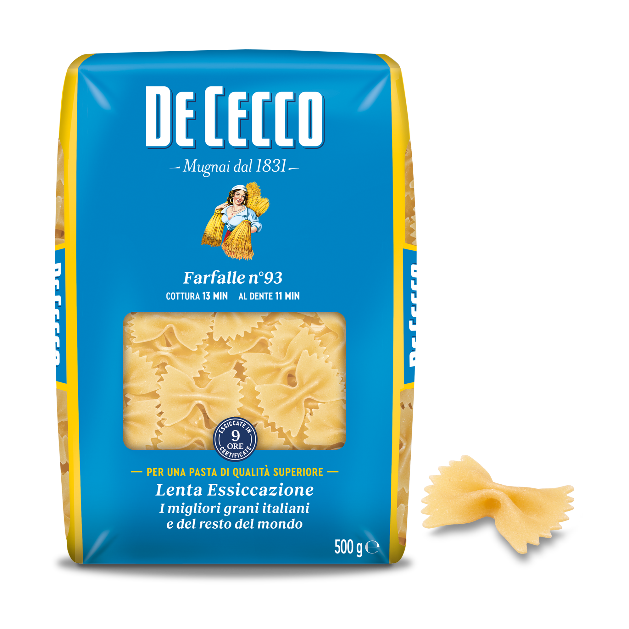 DE CECCO PASTA DI SEMOLA GR.500 Farfalle n° 93