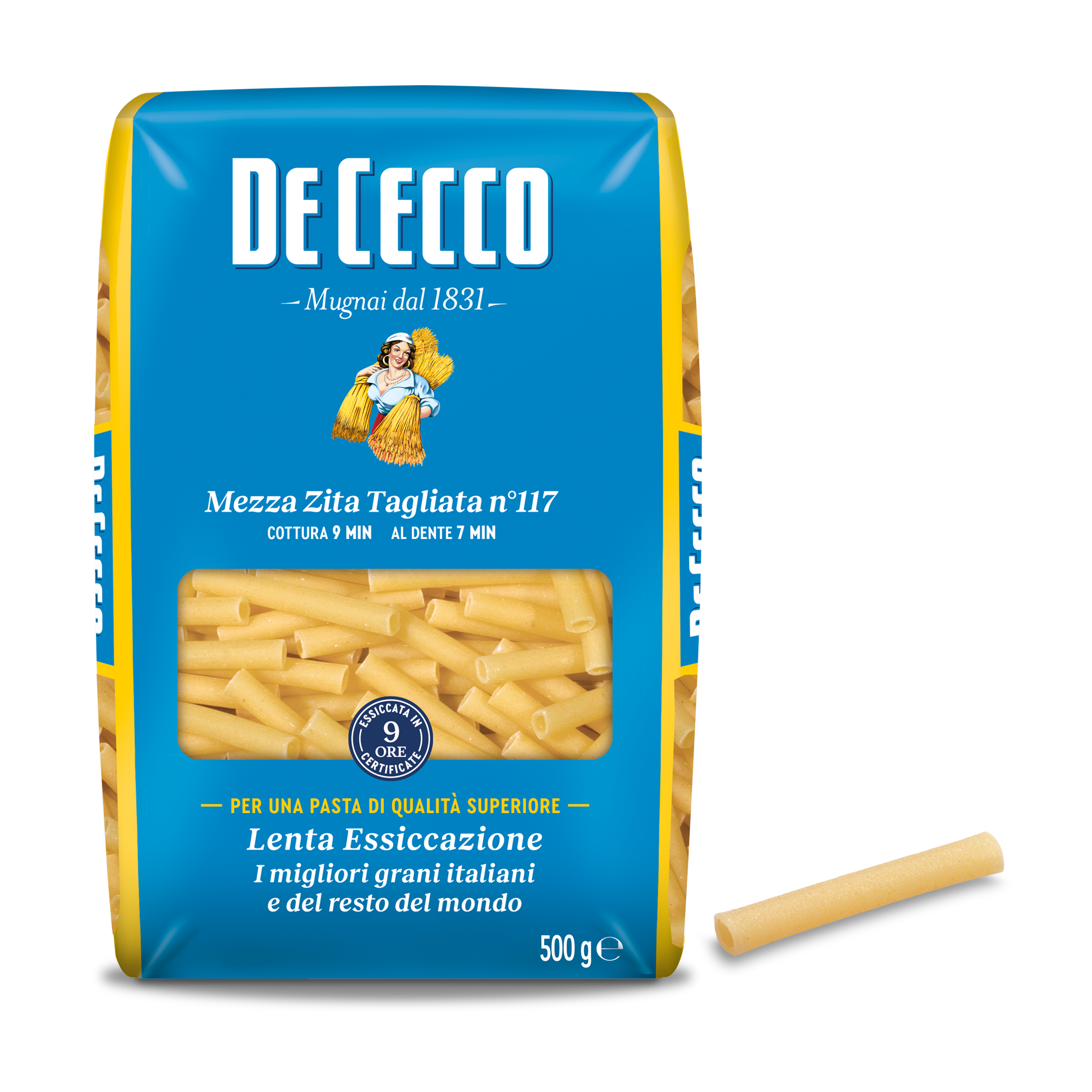 DE CECCO PASTA DI SEMOLA GR.500 Mezza Zita Tagliata n° 117