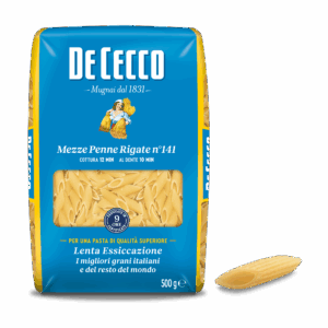 DE CECCO PASTA DI SEMOLA GR.500 Mezze Penne Rigate n° 141