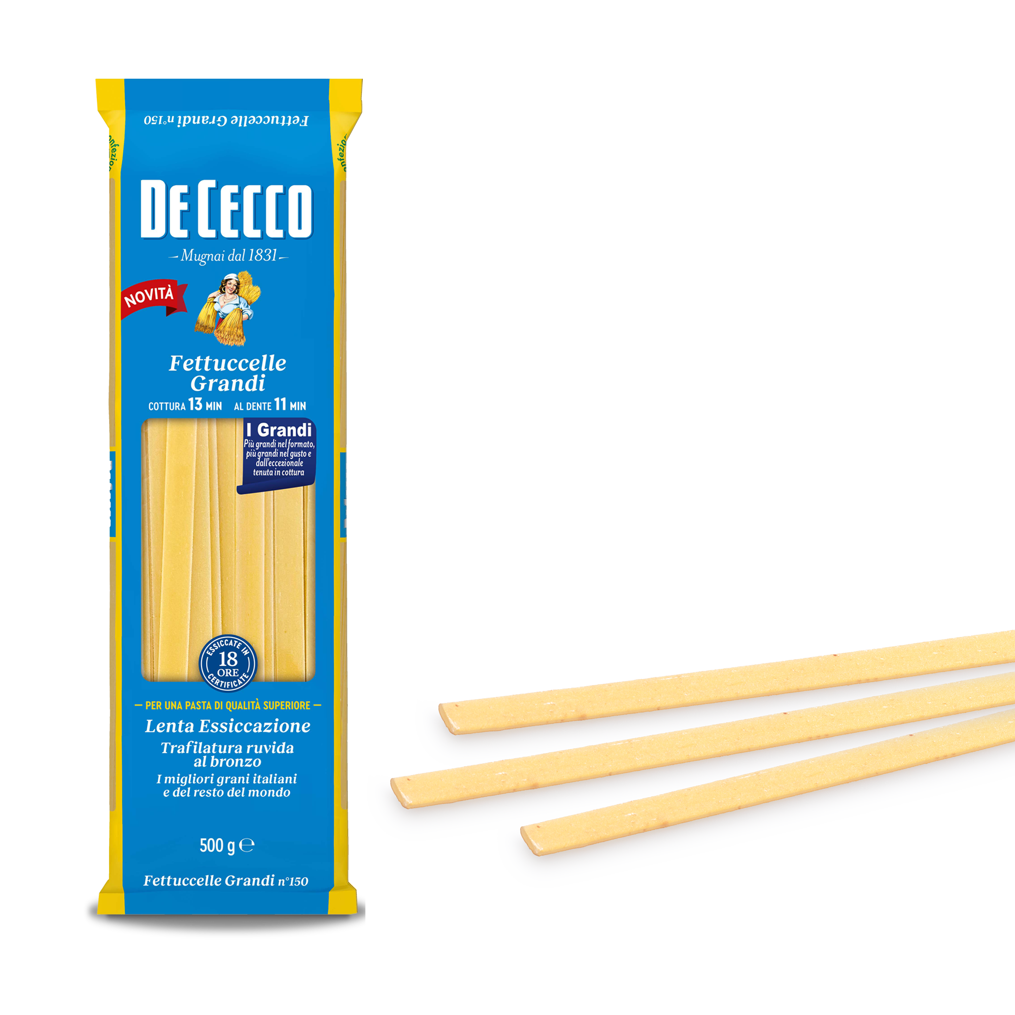 DE CECCO PASTA DI SEMOLA GR.500 Fettuccelle Grandi n°150