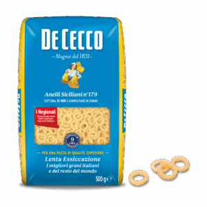 DE CECCO PASTA DI SEMOLA GR.500 Anelli Siciliani n° 179