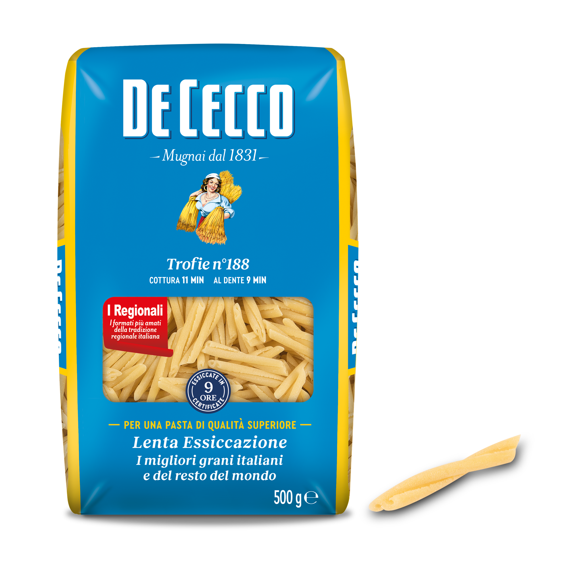 DE CECCO PASTA DI SEMOLA Trofie n°188 GR.500