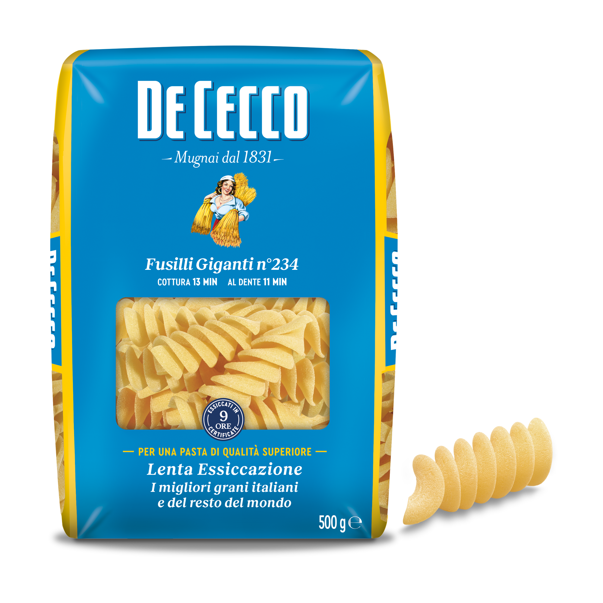 DE CECCO PASTA DI SEMOLA GR.500 Fusilli Giganti n° 234