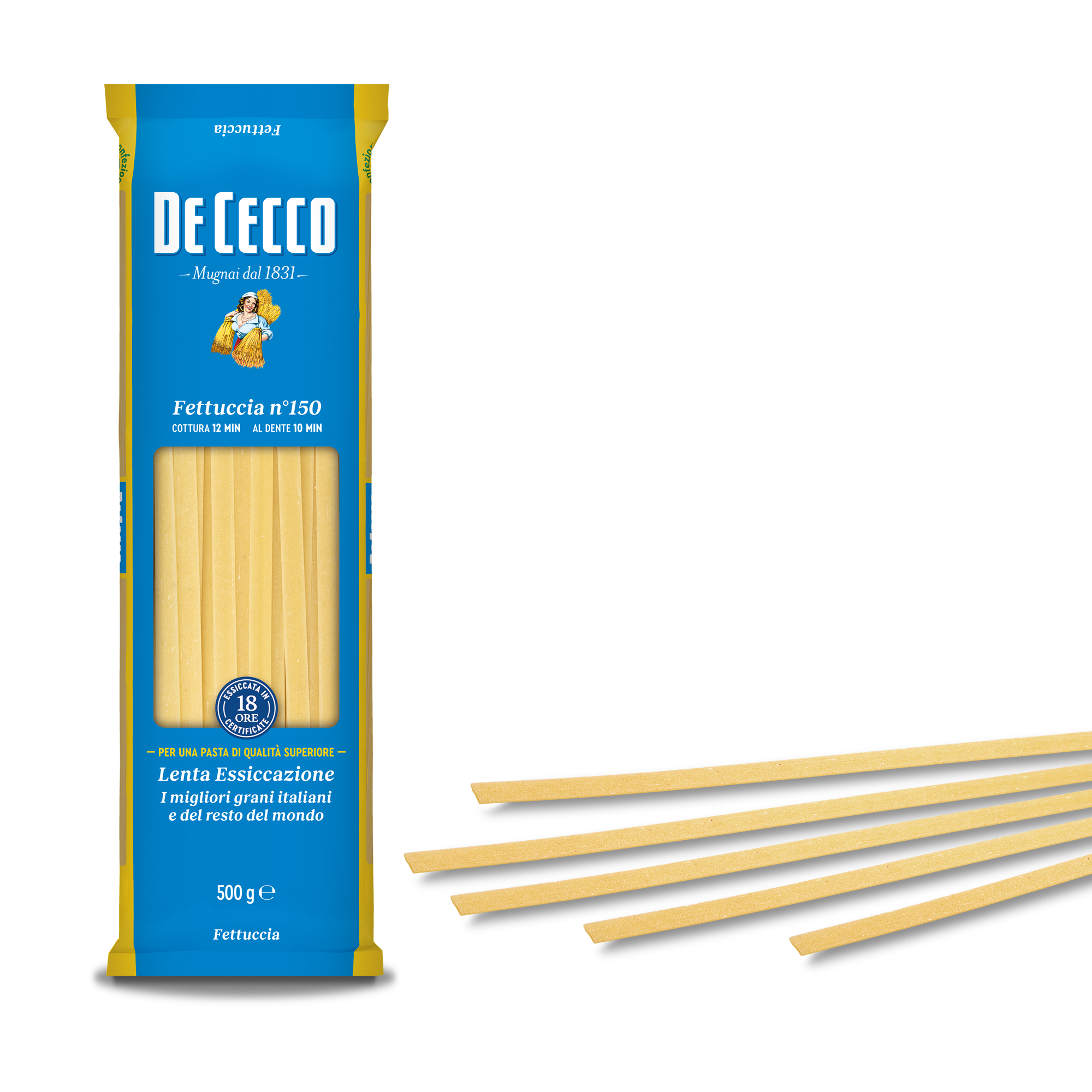 DE CECCO PASTA DI SEMOLA GR.500 Fettuccelle Grandi n° 150